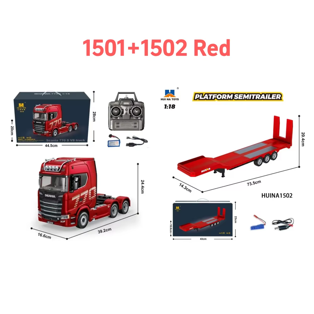 Heavy Equipment Operation - HUINA 1/18 19CH RC Truck 1501