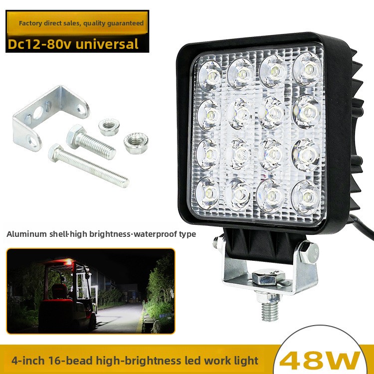 Heavy Equipment Work - 48W 16LED 4 Inch 12V 24V