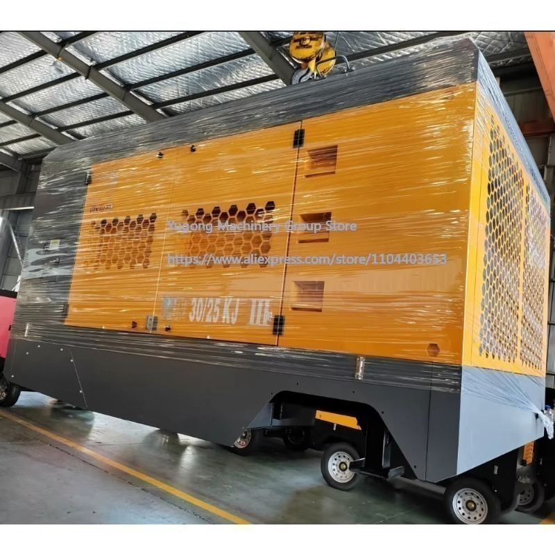 Heavy Equipment Work - 31m³/min 25Bar Rotary Screw Air Compressor,