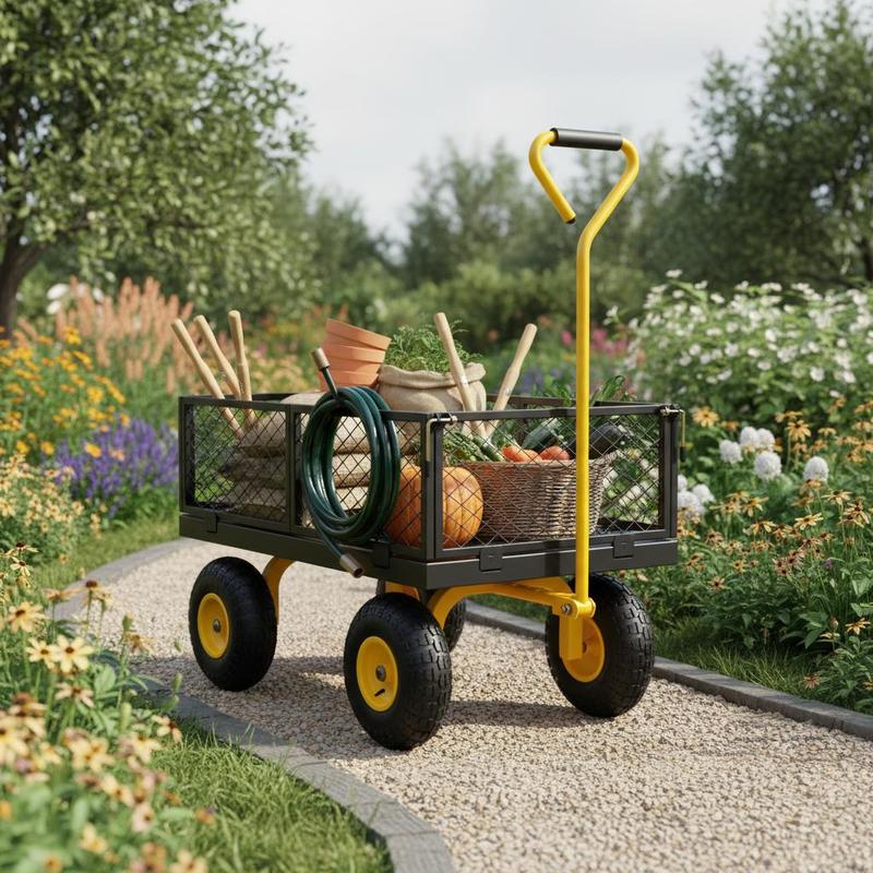 Steel Garden Cart 900 Lbs For  - đánh giá và giá Heavy Equipment Work
