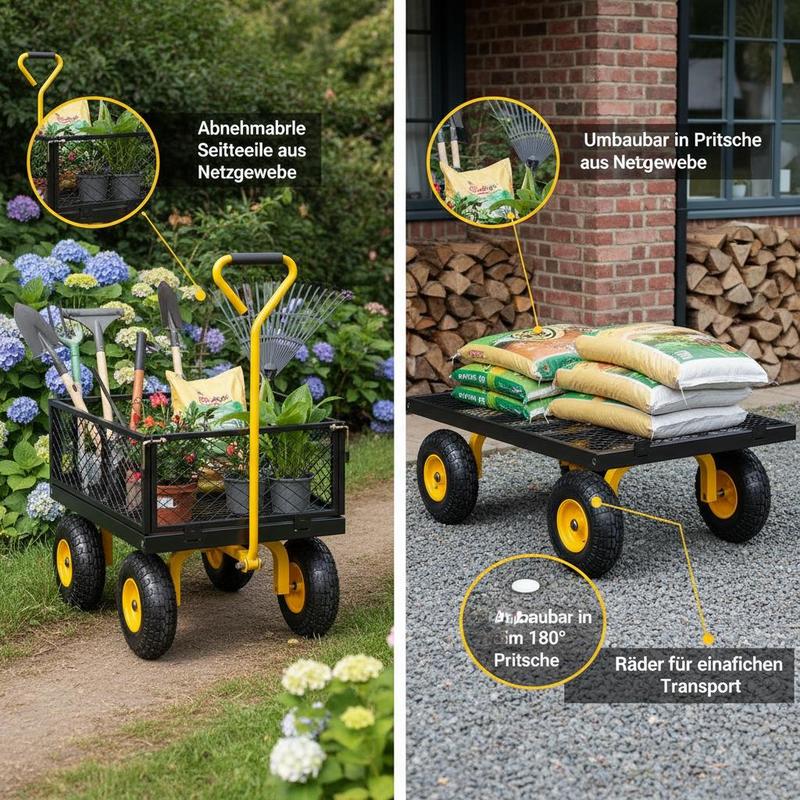 Steel Garden Cart 900 Lbs For  - đánh giá và giá Heavy Equipment Work