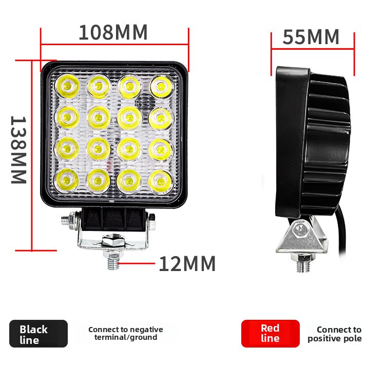 48W 16LED 4 Inch 12V 24V LED W - đánh giá và giá Heavy Equipment Work