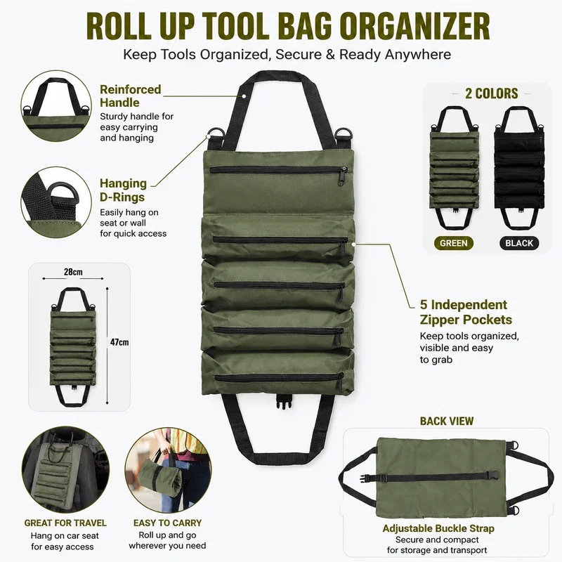 Heavy Duty Roll Up Tool Bag, O - đánh giá và giá Heavy Equipment Operation