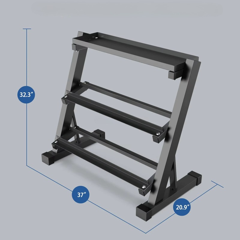 3-Tier Dumbbell Storage Rack 8 - đánh giá và giá Heavy Equipment In